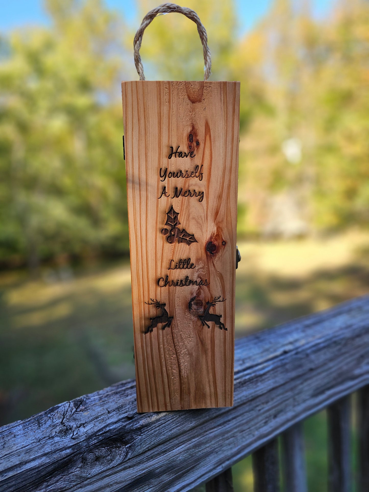 Custom Wine gift box.