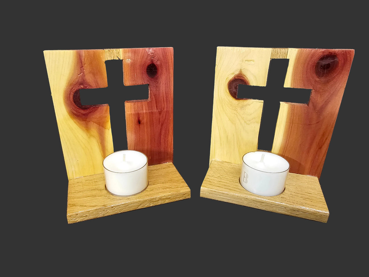 Decorative candle holder.