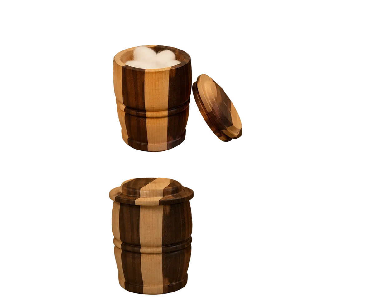 Wood utility jar