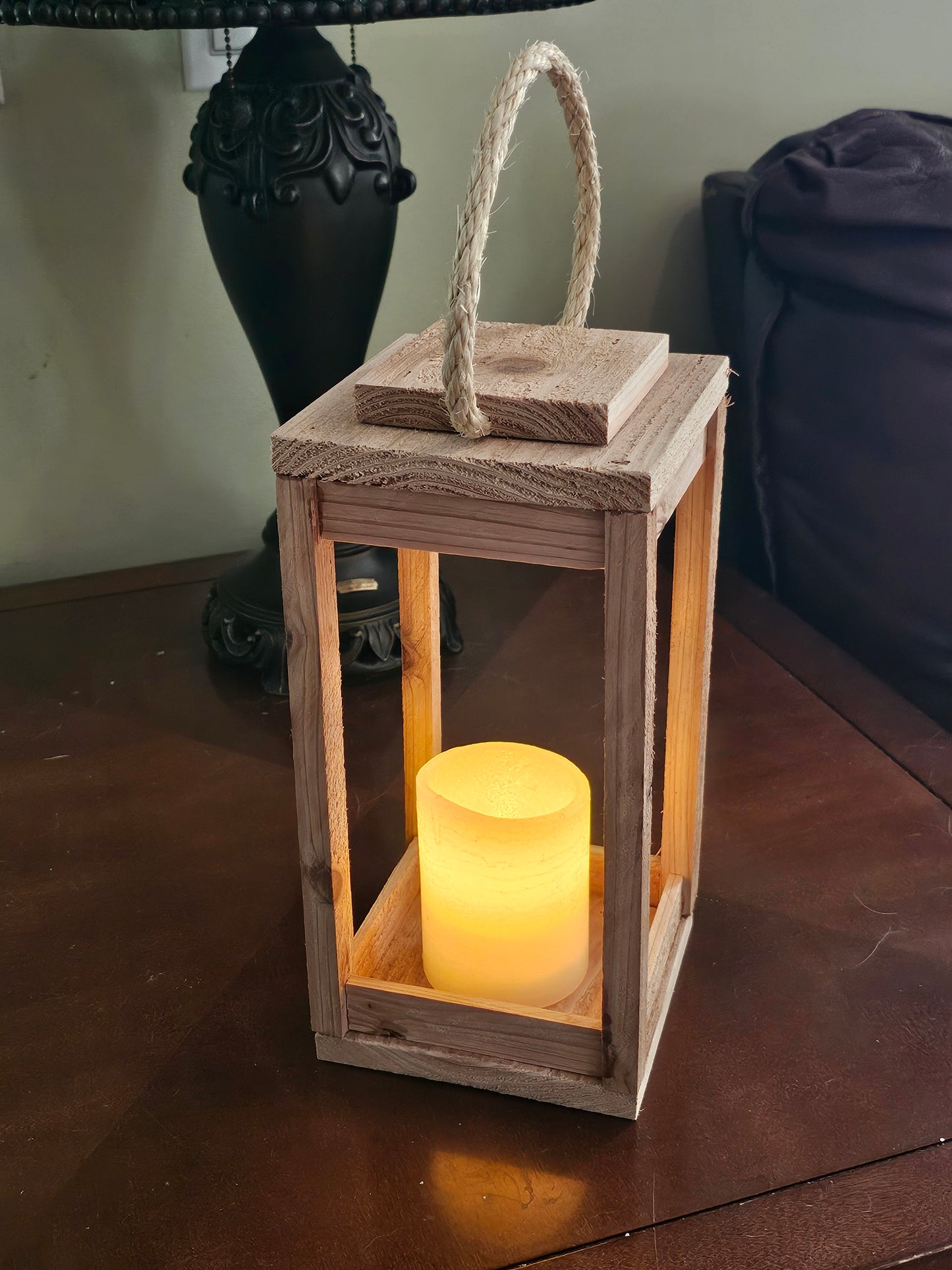 Cedar Decorative Lantern