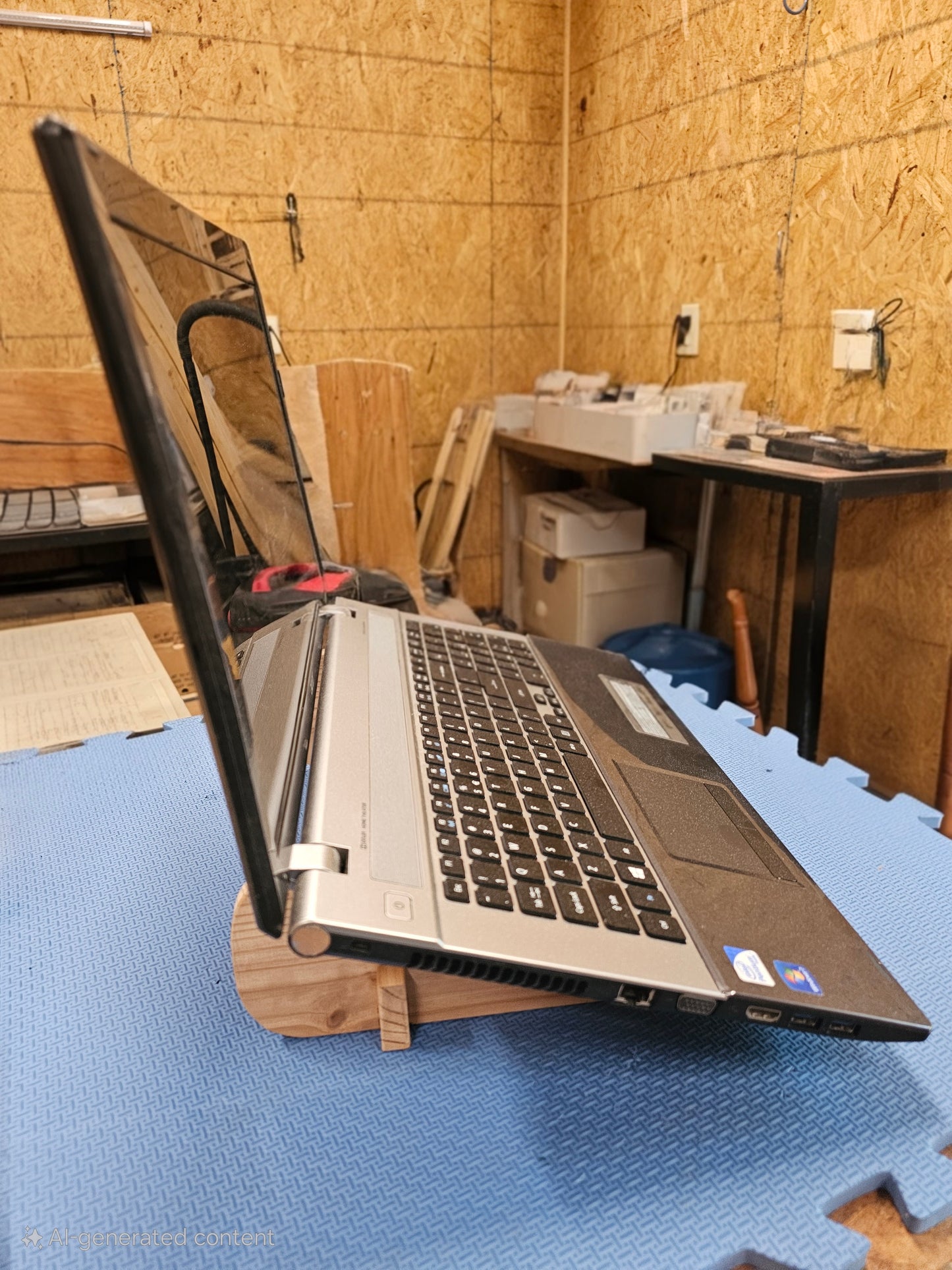 Cedar laptop stand