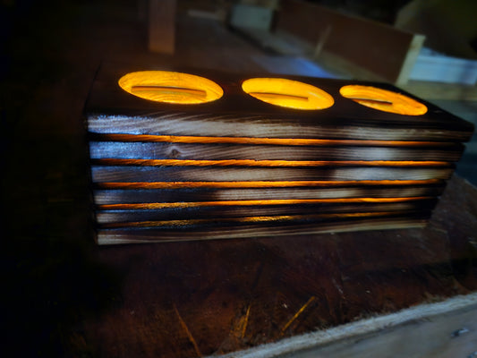 Decorative votive or LED tealite candle holder.