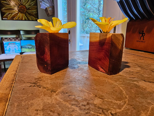 Cedar bud vase