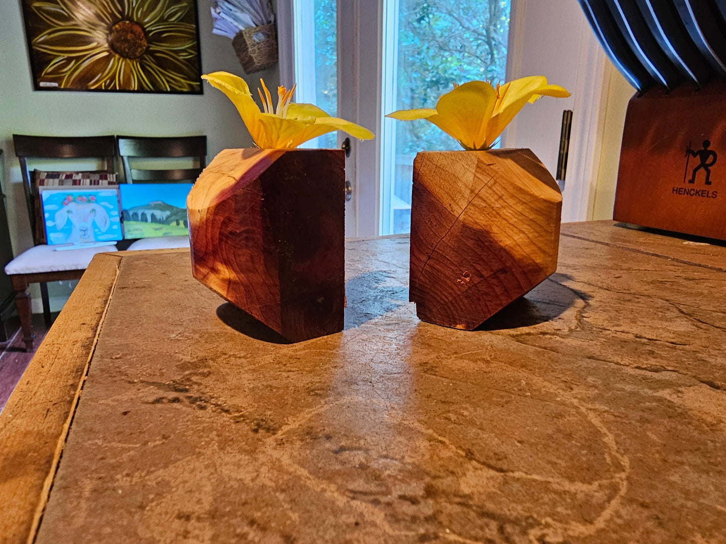 Cedar bud vase