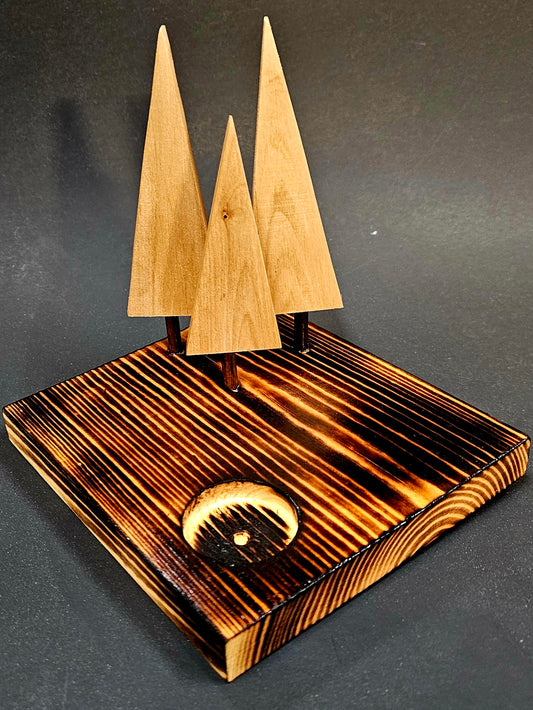 Decorative table top candle holder