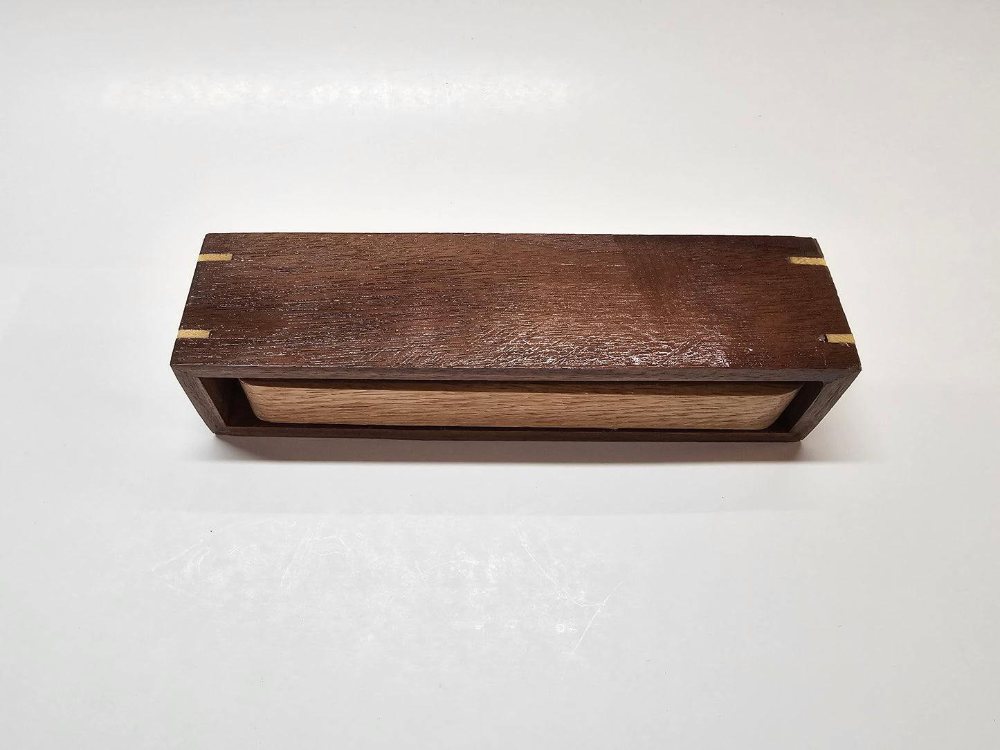 Walnut and oak, 2 candle tealight holder