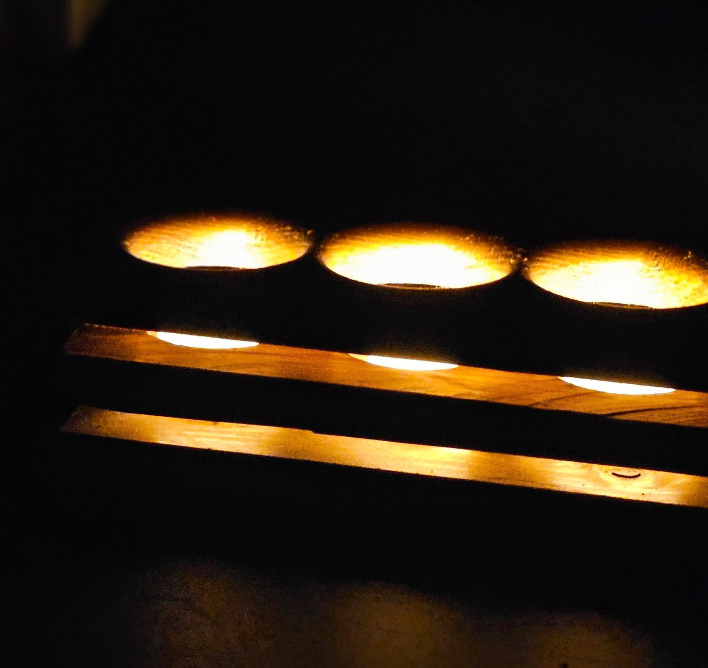 Three candle votive candle holder